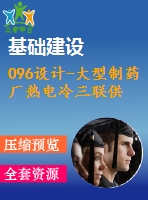 096設計-大型制藥廠熱電冷三聯(lián)供