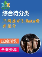 三間房礦3.0mta新井設(shè)計