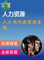 人才網內容管理系統(tǒng)