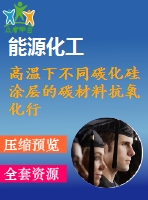 高溫下不同碳化硅涂層的碳材料抗氧化行為化學(xué)氣相反應(yīng)