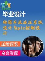 轉塔車床液壓系統(tǒng)設計與plc控制設計【3張cad圖紙+畢業(yè)論文】